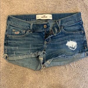 Hollister denim jean shorts